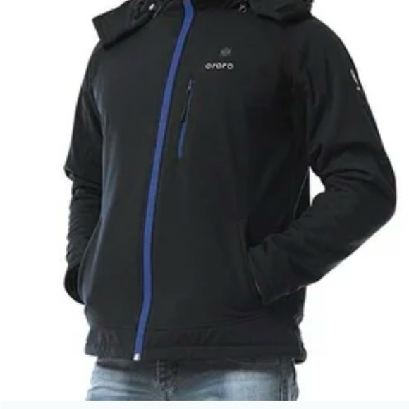 Ororo Men's Heated Jacket with Detachable Hood (No Battery and Charger) - Picture 2 of 3